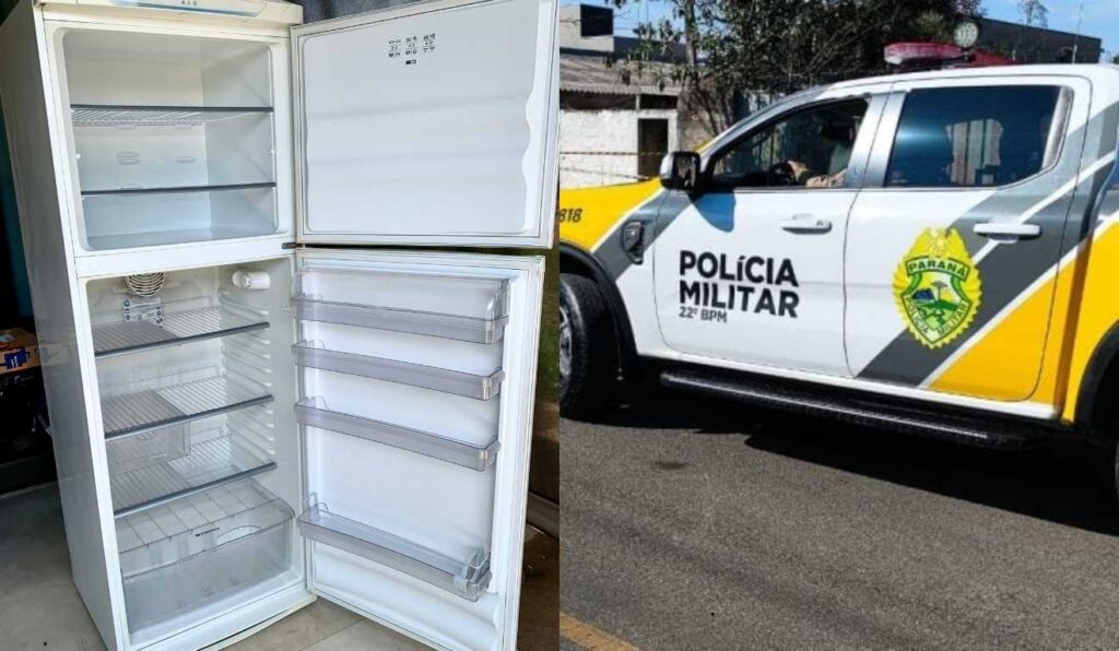 #PARA TODOS VEREM:
O corpo morto da mulher foi encontrado pela filha dentro da geladeira.