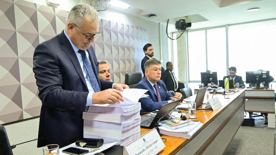 CPMI - Deputado Alfredo Gaspar (PL-AL)  aprecia relatório da Comissão de Inquérito que fora rejeitado em votação